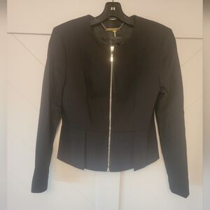 NWT Ted Baker Peplum Jacket (Black, Size 3)